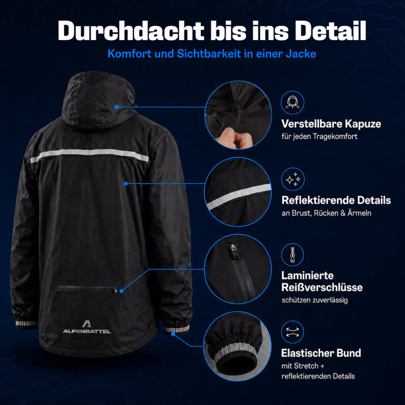 Alpensattel Rainshield - Waterdichte regenjas