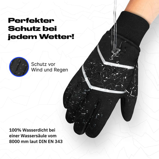Windproof, water-repellent gloves for any winter weather